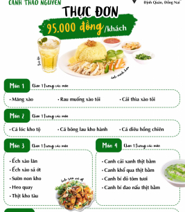 Thực Đơn Combo 1 - 95.000đ/khách