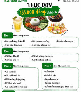 Thực Đơn Combo 3 - 135.000đ/khách